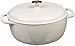 Amazon Basics - Casseruola “forno olandese” in ghisa smaltata, 4 L, Bianco