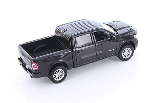 Showcasts 2019 Dodge Ram 1500 Crew Cab Laramie Pickup Truck, Black 79357BK - 1/24 Scale Diecast Model Toy Car