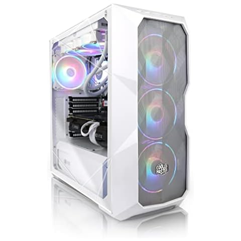 AVGPC Blizzard Gaming Computer - Intel i7 12700KF 8-Core 3.5 GHz, RTX 4060 8GB, 32GB DDR4 3600MHz, 240MM Liquid Cooler, 1TB NVMe M.2 SSD, TD500 Mesh White Case, WiFi/AC, Windows 11 Cover