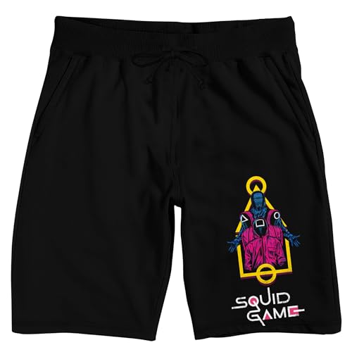 Squid Game Men's Black Sleep Pajama Shorts