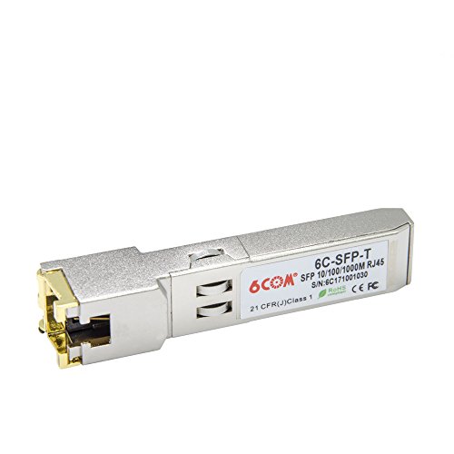Image of 2Pack 10 /100 /1000BASE-T SFP RJ45 Copper, 1.25G Module Transceiver for Cisco GLC-T /SFP-GE-T /GLC-TA, Mikrotik S-RJ01 and Other Open Switch, up to 100m