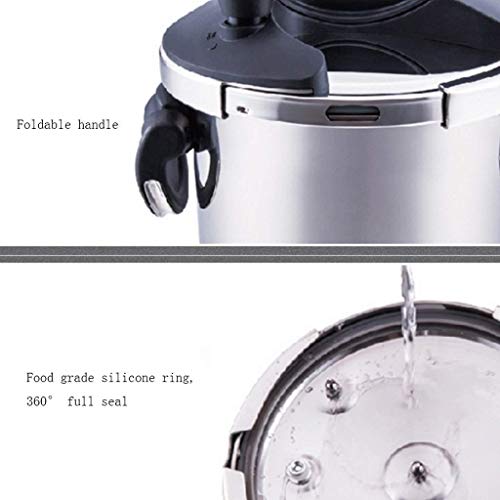Olla a presión de aluminio pulido 3 L miniatura 2