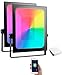 Produktbild Luminea Home Control RGB Strahler: 2X Outdoor-Fluter, RGB-CCT-LEDs, Bluetooth & App, 4.500 lm + Gateway (Smarthome-Flutlicht)