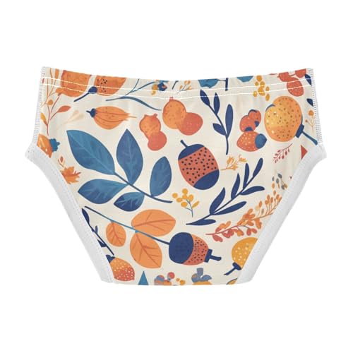 KLL Acorns with Decorative Trees Boys Toddler Cotton Underwear Briefs Cute Undies2
