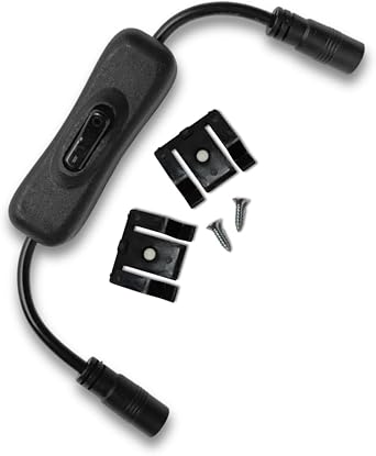 Inspired LED Inline On/Off Switch - Controls up to 10 led Light Panels with one Control - for Use with Inspired LED Lighting Systems