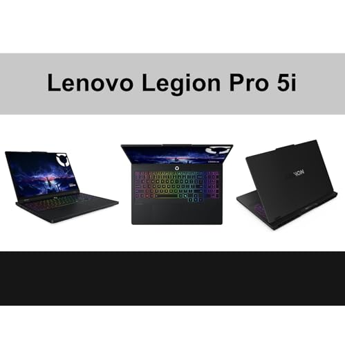 Image of Lenovo Legion Pro 5i AI Gaming Laptop 16.0 inch 165Hz OLED WQXGA Display (Intel Ultra 9-275HX, GeForce RTX 5070 8GB, 64GB DDR5, 2TB PCIe SSD, RGB KB, Win 11 Home) w /Dockztorm Wireless Mouse