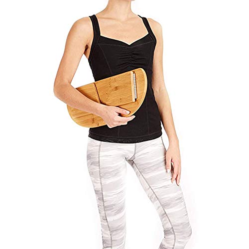 CIRONI Banc de méditation Pliable, Chaise Portable à Genoux – Tabouret de Yoga en Bambou avec Sac de Voyage pour cérémonie du thé, Seiza, Yoga, prière et Position Assise Plus Saine, méditation Prof – Image 5