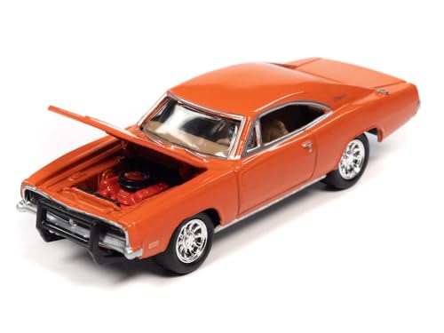 Johnny Lightning 1969 R/T Orange Country Charger 1/64 Diecast