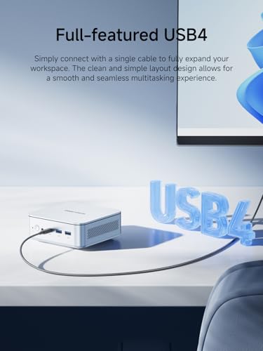 Image of MINISFORUM M2-356H Mini PC Barebone Intel Core Ultra 7 356H(16C /16T, Up to 4.7GHz), Total 90 Tops, Mini Desktop Computer Without RAM /SSD /OS, 2X 2.5G LAN, HDMI+DP+USB4(PD) Video Outputs, WiFi 7, BT5.4