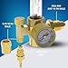 Argon Regulator TIG Welder MIG Welding CO2 Flowmeter 10 to 60 CFH - 0 to 4000 psi pressure gauge CGA580 inlet Connection Gas Welder Welding Regulator More Accurate Gas Metering Delivery System by Mana