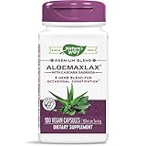 Nature's Way AloeMaxLax with Cascara Sagrada, Occasional Constipation Relief*, 100 Vegan Capsules