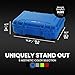 NANUK 910 Hard Case with Customizable Cubed Foam, IP67 Waterproof, Dustproof and Impact Resistant, 14.3” x 11.1” x 4.7”, Rugged Construction for Ultimate Protection, Made in Canada – Blue