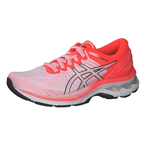 Asics 1012A948-100 Gel-Kayano 27 Tokyo Donna, White/Sunrise Red EU 38