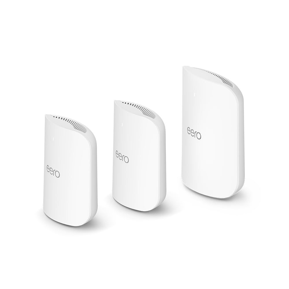 Amazon eero Max 7 (1-pack) + Amazon eero Pro 7 (2-pack) tri-band mesh Wi-Fi 7 system