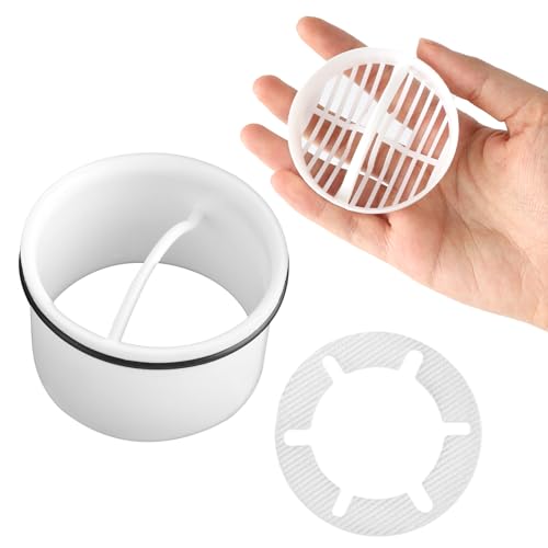 Haarsieb + Tauchrohr für Dusche Ablaufgarnitur Set, Kompatibel mit...