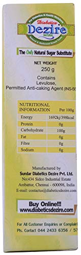 Image of Dezire Natural Low GI Sweetener (GI-19) 350g | Natural Sugar Substitute for Tea, Coffee & Beverages | Low Glycemic Index Sweetener | Low Calorie | Smooth Sweet Taste | Suitable for Everyday Use