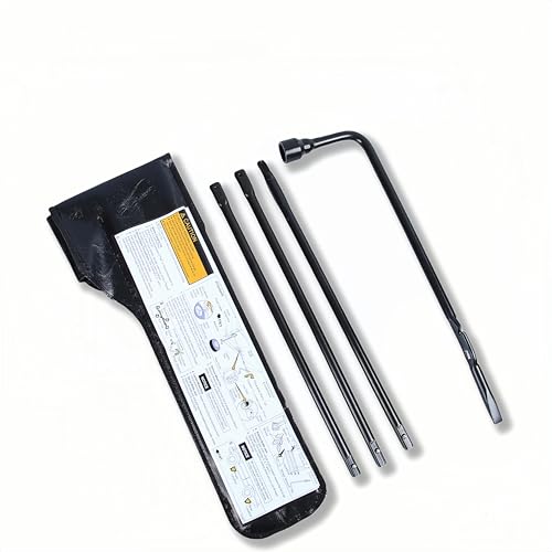 Image of Spare Tire Tool Kit with Spare Tire Jack Handle and Wheel Lug Wrench Compatible with 1999 to 2019 Silverado Tahoe Avalanche Suburban Sierra Yukon 2002-2018