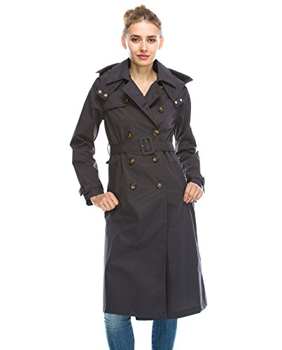 JEZEELWomen's Double Breasted Waterproof Long Trench Coat. (DCO111)