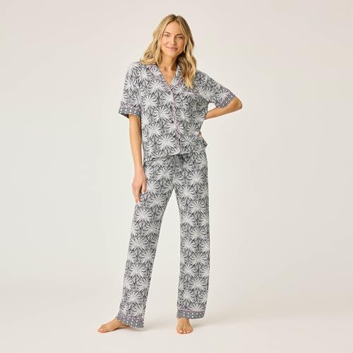 PJ Salvage Women's Shady Beach Dreams Collection Notch Collar Pj Set2