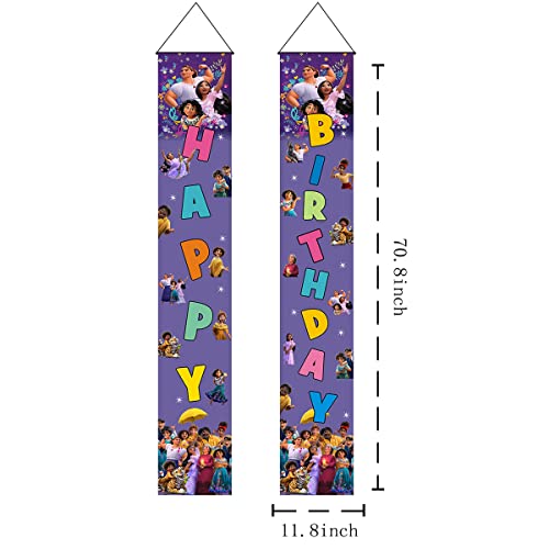 Oulun Birthday Party Banner For Encanto ，Decorations For Kids Birthday Party Door Couplets #TOP2