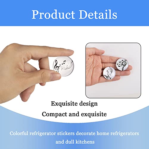 Imanes decorativos de vidrio para refrigerador, pack 12 miniatura 3