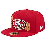 New Era Men's Scarlet San Francisco 49ers State Stitch 59FIFTY Fitted Hat