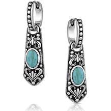 Montana Silversmiths Western Lifestyle Crafted Turquoise Drop/Dangle Earrings