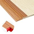 10Ft Carpet Floor Transition Strip, Self Adhesive Floor Edging Trim Strip, PVC Threshold Cover for Doorway, Floor Divider Strip Suitable for Threshold Height Less Than 5 mm - Light Brown Coffee