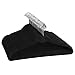 SONGMICS Hangers 50 Pack, Velvet Cascade Hangers, Non Slip, 0.18 lb per Hanger, Durable, 0.2" Thickness Space Saving, 360° Rotating Hooks, Black UCRF50B