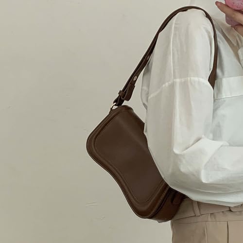 Image of Small Shoulder Bag for women,Crossbody Purses,Leather Tote Handbag Clutch Hobo Purse,with Zipper Closure for Women