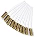 10-Piece Brass Wire Brush Set for Rust Removal, Metal Cleaning & Industrial Use – 6.7-Inch Plastic-Handled Brushes