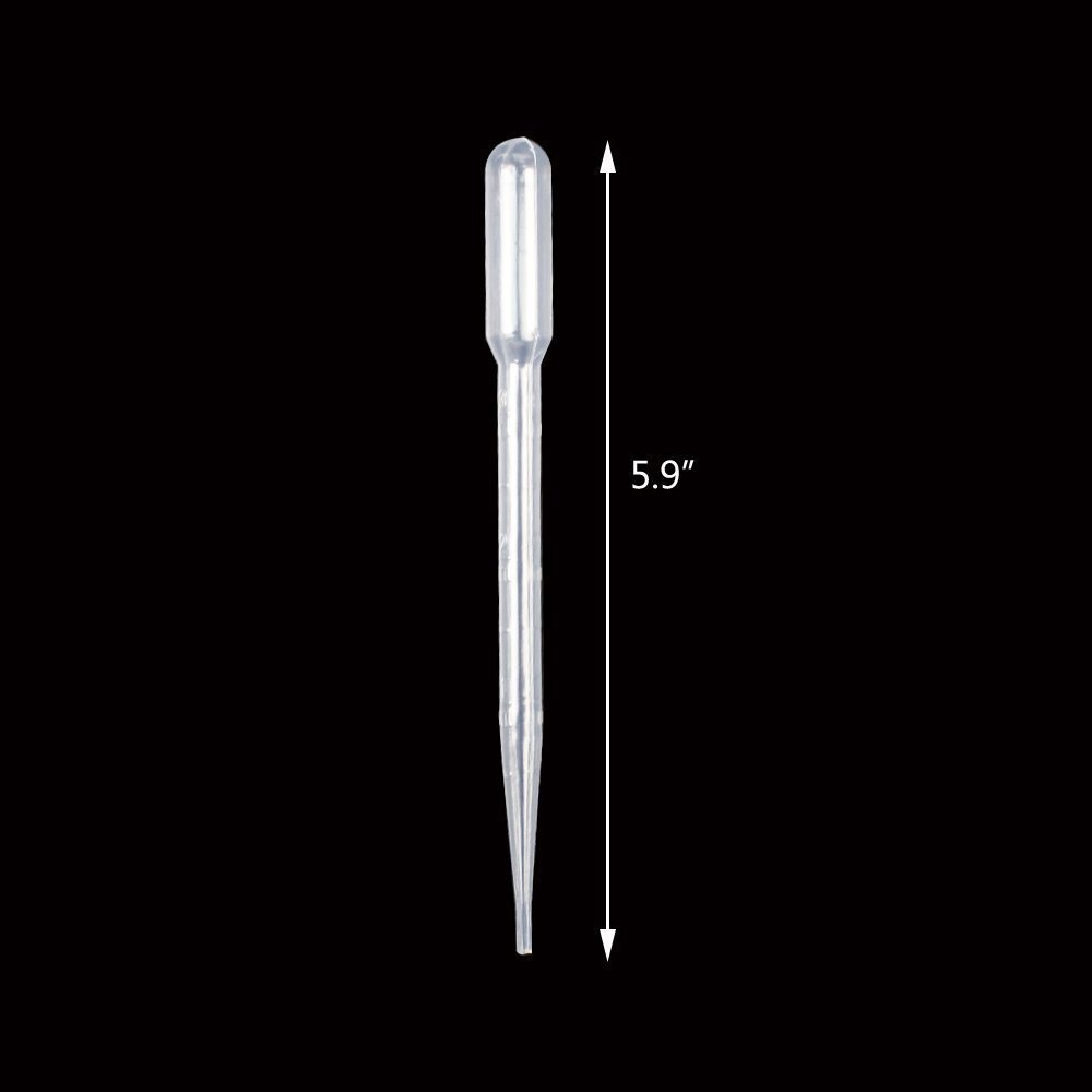 Contagocce Graduato Monouso 3ml – Plastica, Durevole, MS Finechem, Made In India (confezione Da 200)