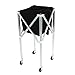 GIFTARC Tennis Ball Hopper Basket Cart Lightweight Aluminum Alloy Trolley with Wheels Applicable to Tennis Balls