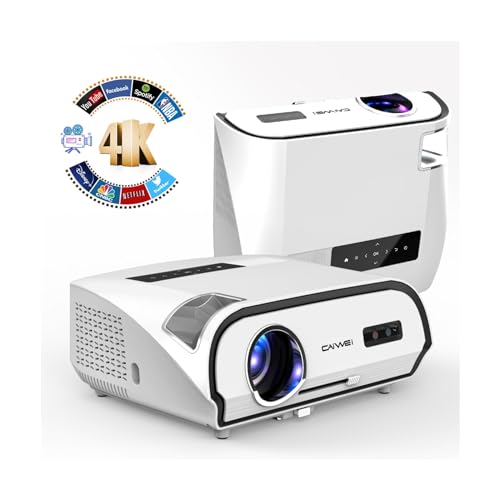 4K Ultra HD Daytime Home Theater Projector High Bright 14300 Lumens Smart Movie Projector with Max 300″ Display, HDR Daylight NFC WiFi6 Bluetooth RJ45 LAN Gaming Projector Keystone Zoom Outdoor Home