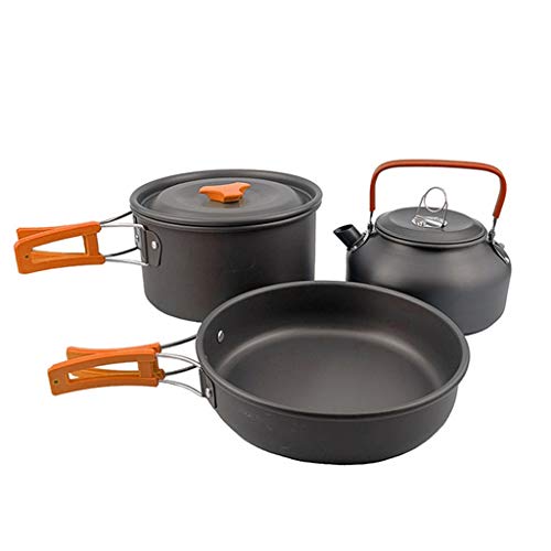 Bouilloire et pot de camping en aluminium portable avec pieds Octopus pour pique-nique