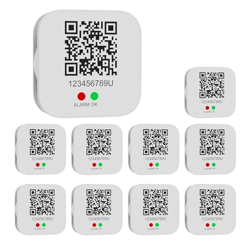 Image of Freshliance Bluetooth Temperature Data Logger Thermometer with LED Display and Replaceable Battary, Auto Data Graphing Analysis and Multi-User Data Sharing, Location Information via APP (10packs)