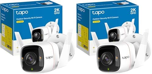 Tapo TP-Link C320WS - Cámara Vigilancia WiFi Exterior/Interior, 2...