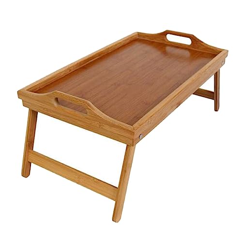 BRIGHTFUFU Meticulously Crafted Foldable Laptop Desk Bed Tray Table Safe Smooth Edge Multifunctional for Reading/eating/playing