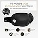 Nidra Contoured Eye Mask for Side Sleepers – 100% Light Blocking, Zero Pressure Sleep Mask for Travel & Lash Extensions – Purple, Standard Size