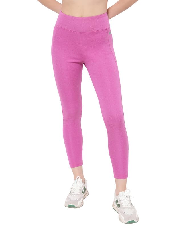 Image of Clovia Women's High Rise High-Rise Full Length Regular Fit Active Tights With Side Pocket