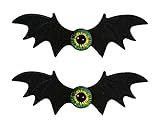 CAT KO Halloween Bat Hair Clips Gothic Hairpin Devil Eye Hair Accessories Cosplay Costume 2pcs/set(G
