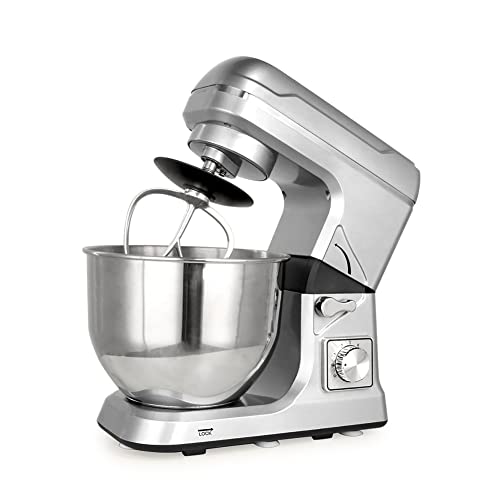 JJINPIXIU 5L Küchenmaschine, Lebensmittelmixer, Teigmixer, elektrischer Kuchenmixer, 6-Gang-Küchen-Elektromixer…