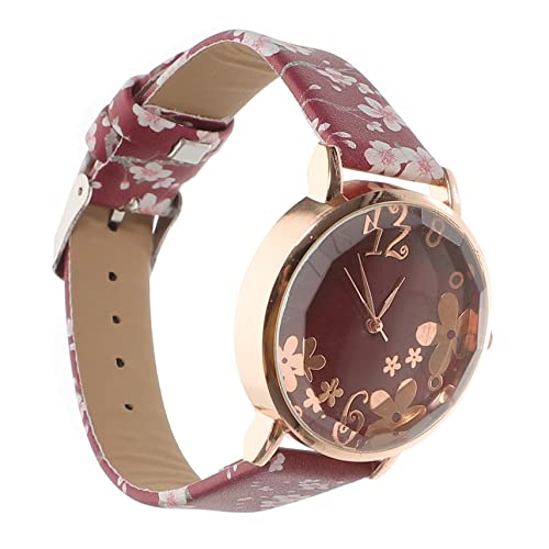 OFFSCH フラワーデザイン レディース腕時計 女性用 カジュアル クオーツ時計 エレガント 手首装飾 日常使い 通勤 お出かけ 防水 繊細なデザイン 軽量