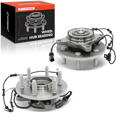 A-Premium 2 x Front Wheel Bearing and Hub Assembly with ABS & 6-Lug Compatible with Ford Expedition 2002-2006 & Lincoln Navigator 2002-2006, RWD Only by A-Premium - Used condition - US$79.99