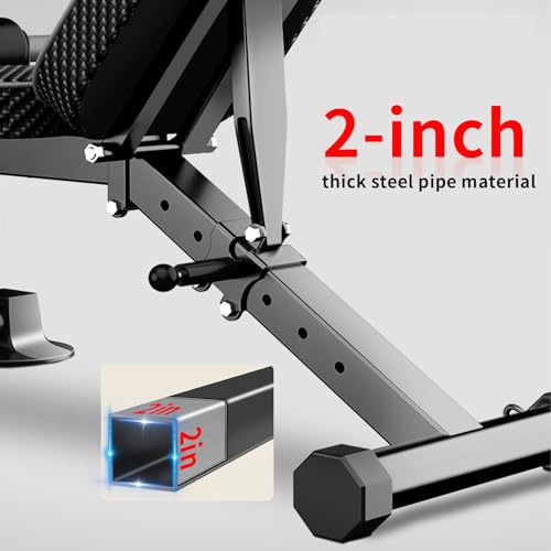 Image of Z ZHICHI Adjustable Weight Bench multi-function Workout Bench for Home Gym,Foldable Incline Decline Benches for Full Body Workout 660LBS