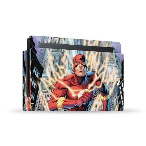 Skin Flash DC Comics pour Nintendo Switch, autocollant vinyle de protection console et dock