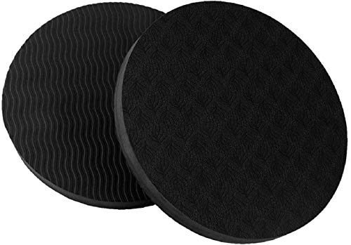 GoYonder Eco Yoga Workout Knee Pad Cushion Black (Pack of 2)