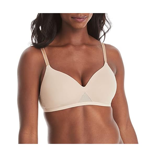 Hanes ComfortFlex Fit Women’s Oh So Light Wireless Bra with Comfort Foam, Full-Coverage T-Shirt Bra (S-3XL), MHG521