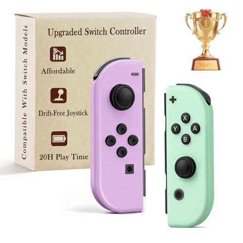 AROEVEIB for Nintendo Switch Controller, Switch Wireless Controller Replacement for Switch/Lite/OLED, with Dual Vibration/Motion/Wake-up/Screenshot