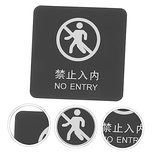 5 plaques d'interdiction de fumer en acrylique pour signalisation de bureau